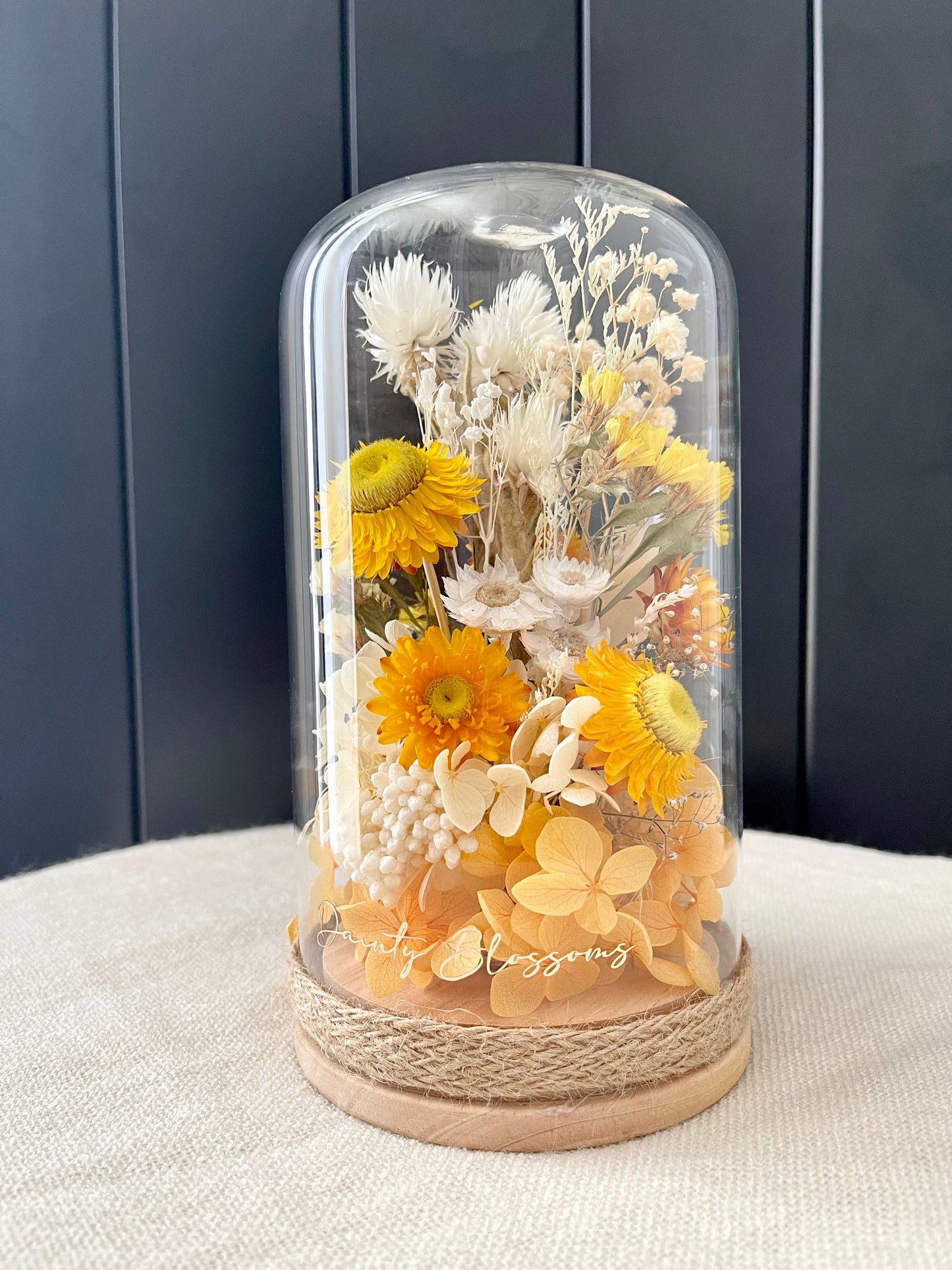 Dried Flower Glass Dome