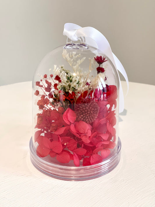 Dried Flower Christmas Bauble Dome