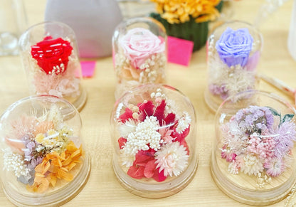 Dried Flower Glass Dome