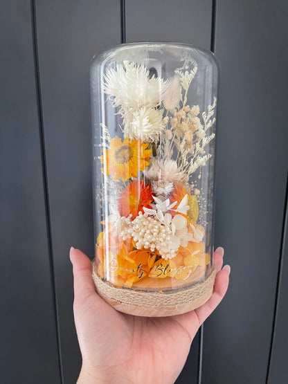 Dried Flower Glass Dome