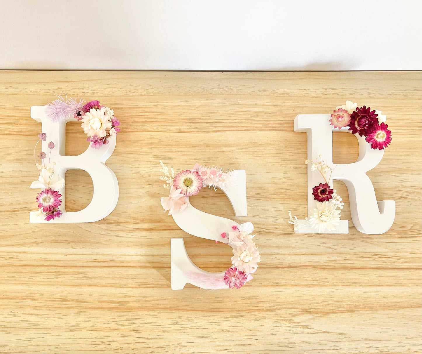 Dried Floral Letter