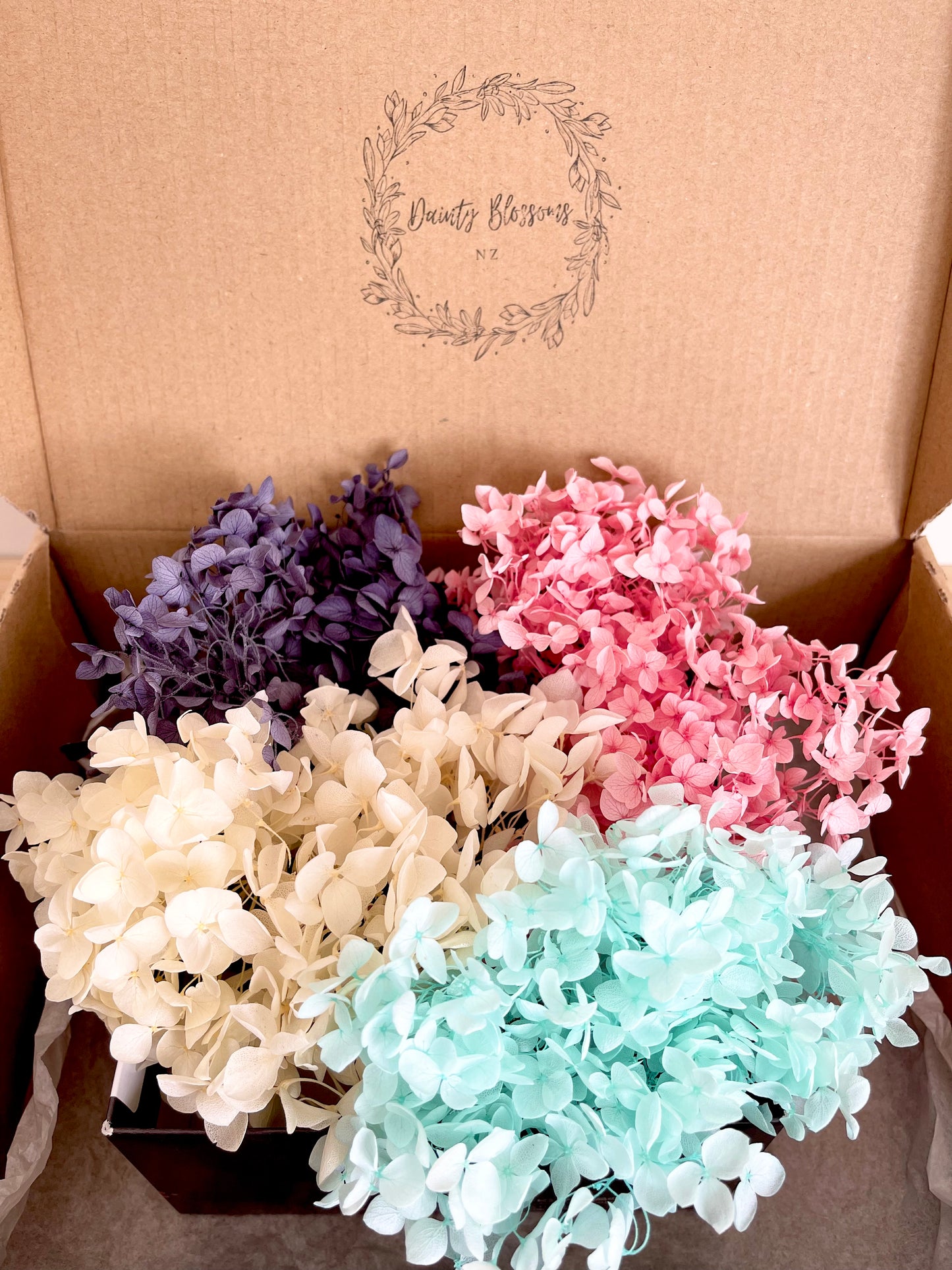 Preserved Hydrangea Mixed Bunch