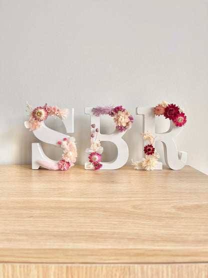 Dried Floral Letter