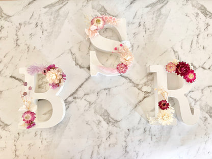 Dried Floral Letter