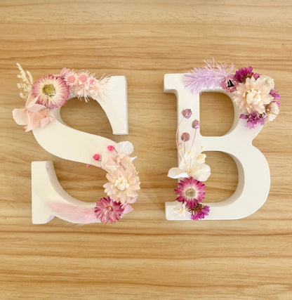 Dried Floral Letter